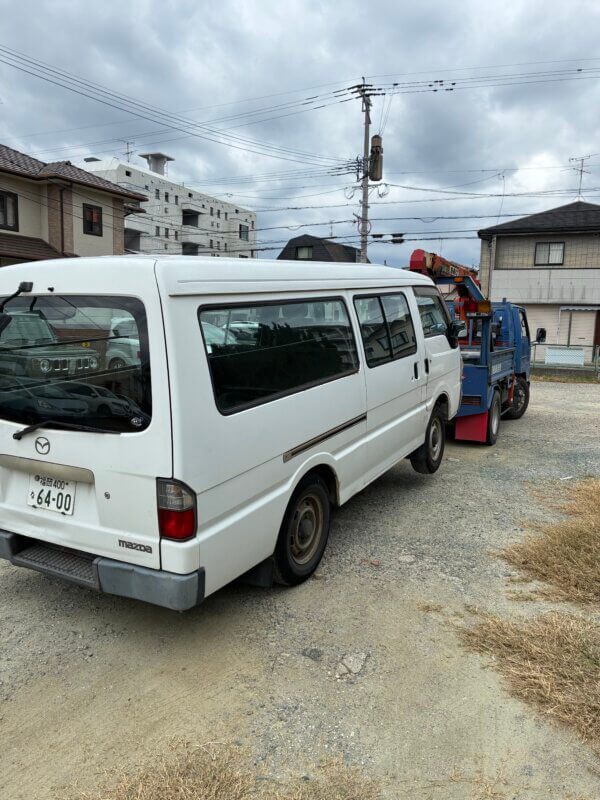 サイセイ自動車 廃車ネットによる福岡市早良区でのマツダ ボンゴ廃車引取作業