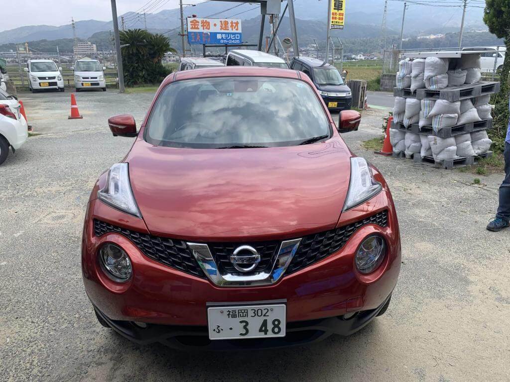 福岡市城南区のお客様か日産デュークの板金塗装依頼