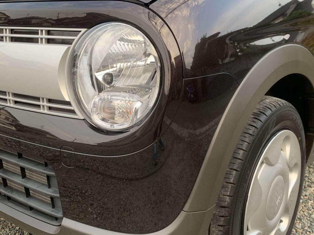 ラパンの板金塗装2