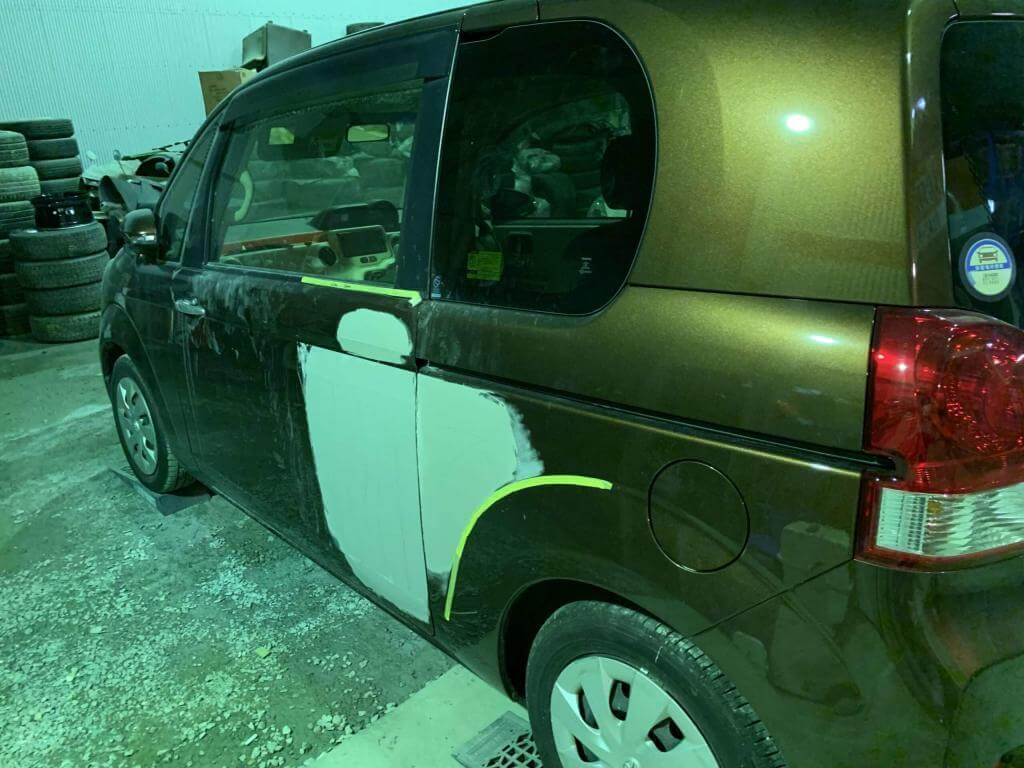 福岡市城南区 ポルテ の板金塗装 福岡市で車のキズ ヘコミ修理の板金塗装が必要とする修理の際は サイセイ自動車 にお任せください