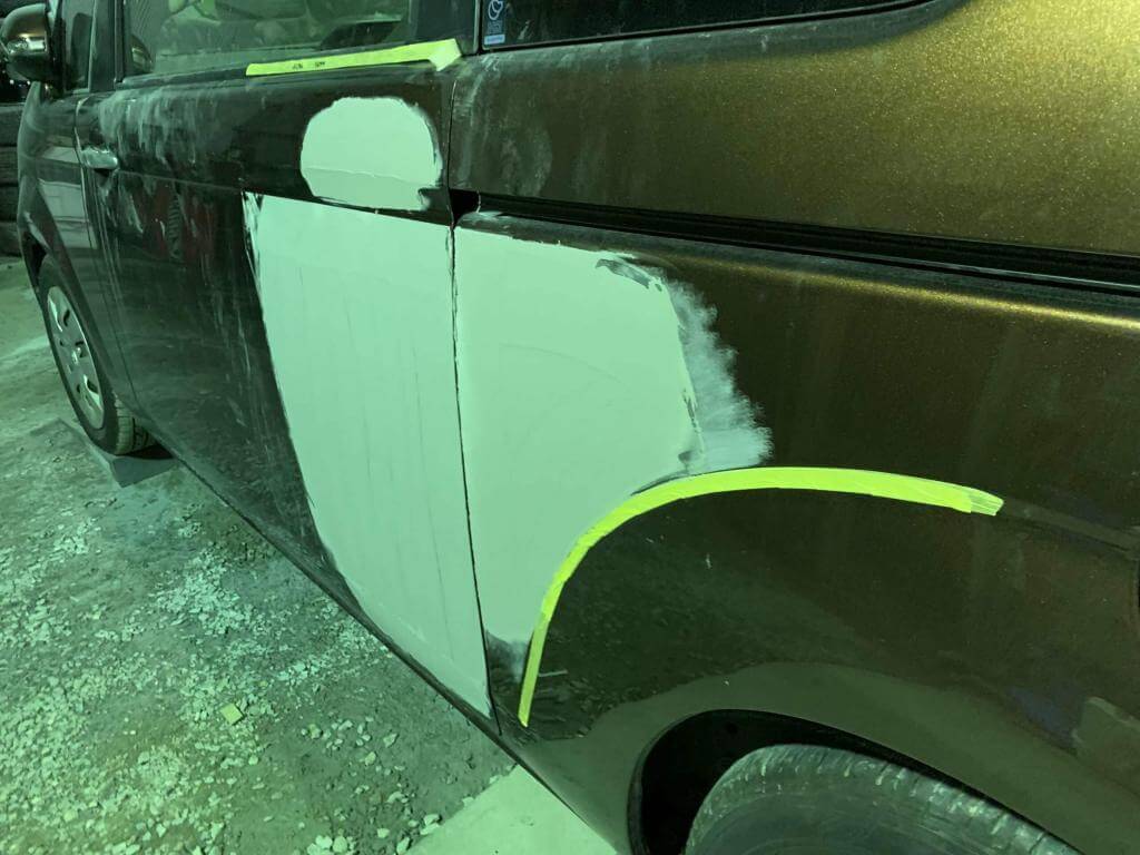 ポルテ板金塗装前2