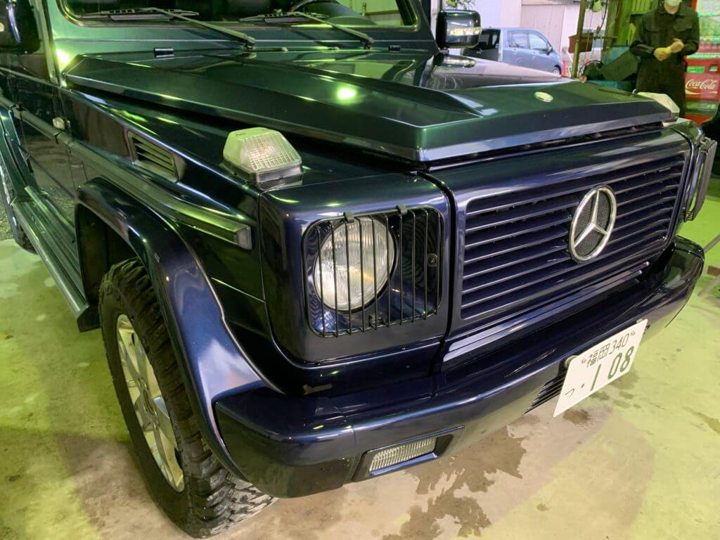 糸島市 Gクラス ゲレンデ の板金塗装案件 福岡市で車のキズ ヘコミ修理の板金塗装が必要とする修理の際は サイセイ自動車 にお任せください