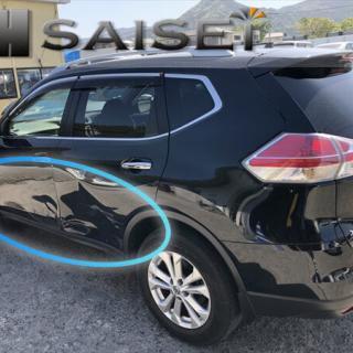 福岡市早良区T様 日産エクストレイルの板金塗装修理のご依頼 修理前1